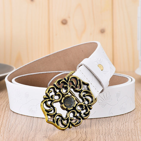 Women's Wide Simple Student Korean Style Fashion Casual Pants Belt