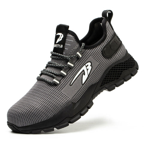Lightweight Safety Shoes PU Soft Sole, Breathable Mesh Surface, Anti-smash