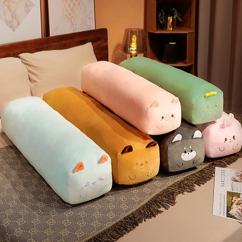 Cartoon Animal Square Strip Pillow Doll Cushion