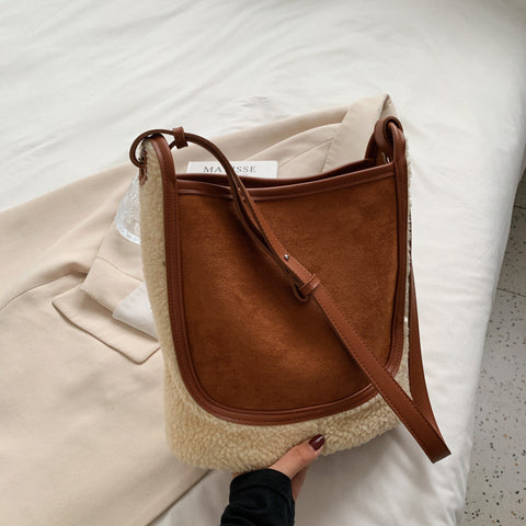Women's Fashion Plush One-shoulder Crossbody Bag