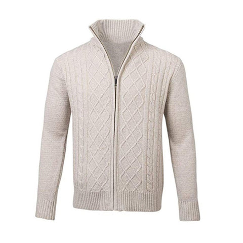 Zip turtleneck long sleeve top cardigan