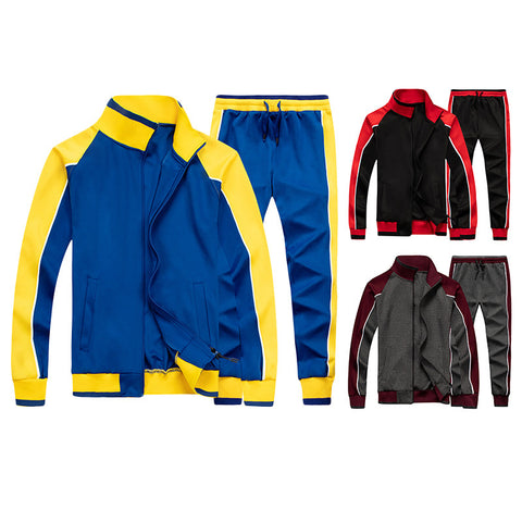 Long sleeve zipper cardigan sports suit