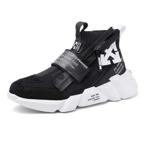 Thick-soled Fashion Socks High-top Flying Knit Sneakers