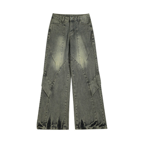 Washed Denim Overalls For Men