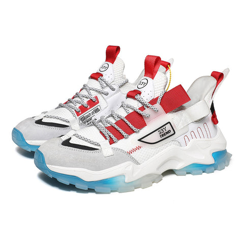 Small white shoes men's trendy shoes mesh breathable