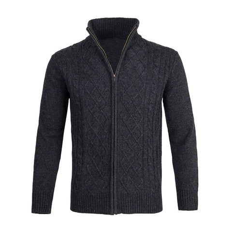 Zip turtleneck long sleeve top cardigan