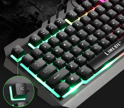 T21 backlit computer keyboard and mouse combo