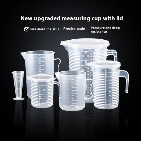 Measuring Cup Thickened Plastic Tape Graduated Glass Experiment Measuring Cup Beaker Measuring Cylinder Scale Plastic Cup