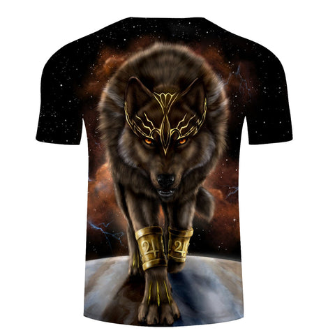 Digital printed short-sleeved T-shirt