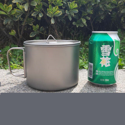 Camping Outdoor Portable Pure Titanium Folding Cup