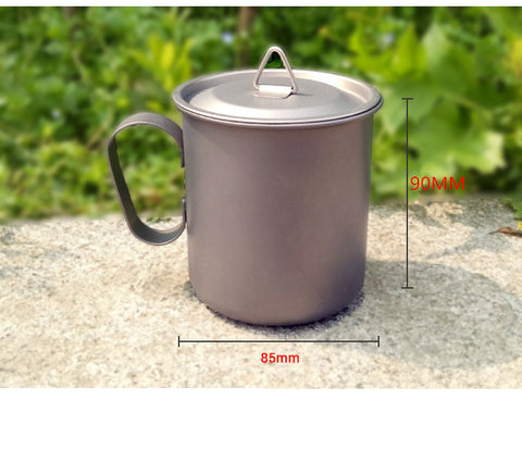 Camping Outdoor Portable Pure Titanium Folding Cup