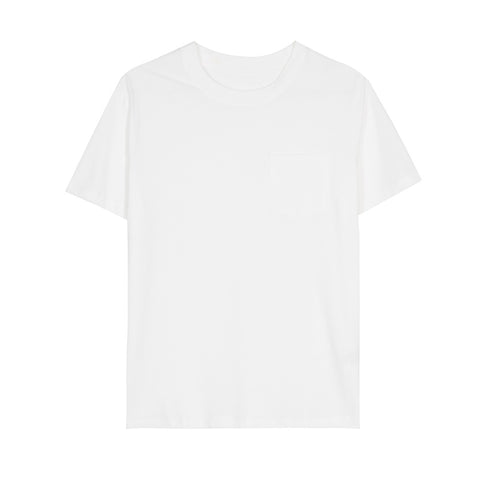 Loose Round Neck Pocket Short-Sleeved T-Shirt