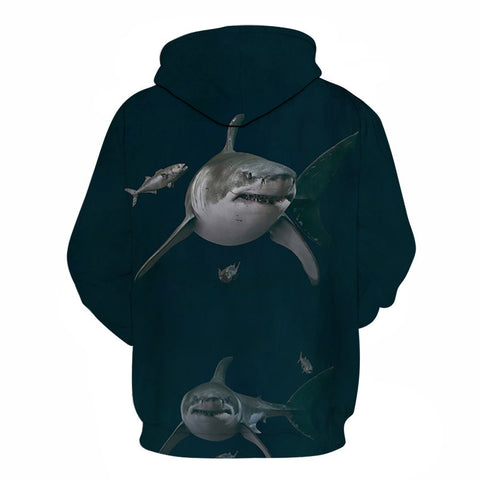 Shark Pullover Loose Hoodie For Men And Women 3 D Hoodies