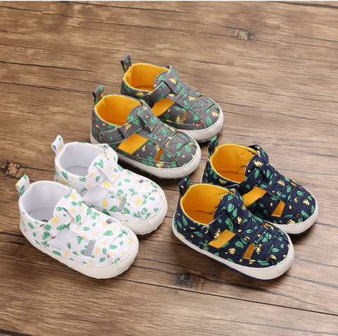 0-1 Year Old Boys And Girls Sandals Casual Breathable Hollow Soft Soled Baby Shoes 3-6-9 Months Walking Shoes