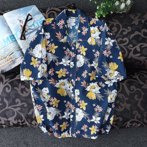 Surf Quick-Drying Short-Sleeved Floral Shirt