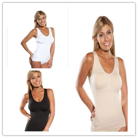 Women's seamless plastic tops Yoga abdomen sports vests with bras
