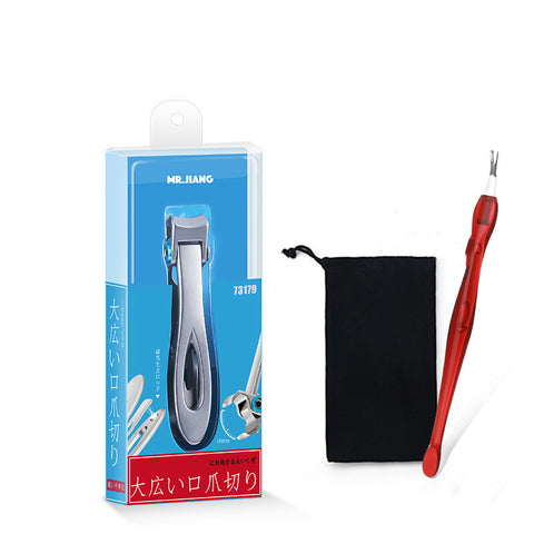 Stainless Steel Nail Clippers Nail Clippers Set Adult Household Pedicure Thick Nail Nail Clippers Single Large Mouth Nail Clippers