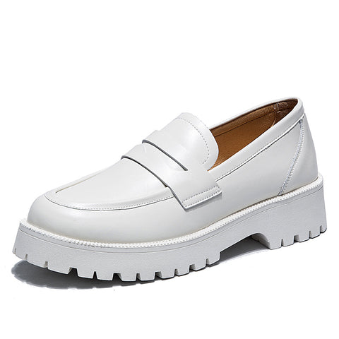 Spring New Style Thick-Soled Trend College Style Casual Loafers Single Shoes Women'S Trend