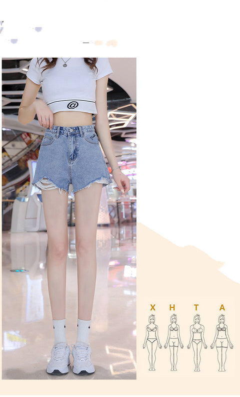 Summer New Style Thin And Versatile Fashion A-line Wide-leg Hot Pants Ins Trend