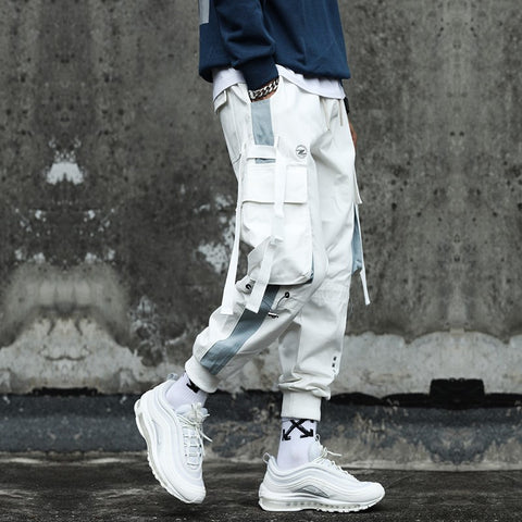 Spring Net Celebrity Overalls Male Ins Tide Brand Tie Feet