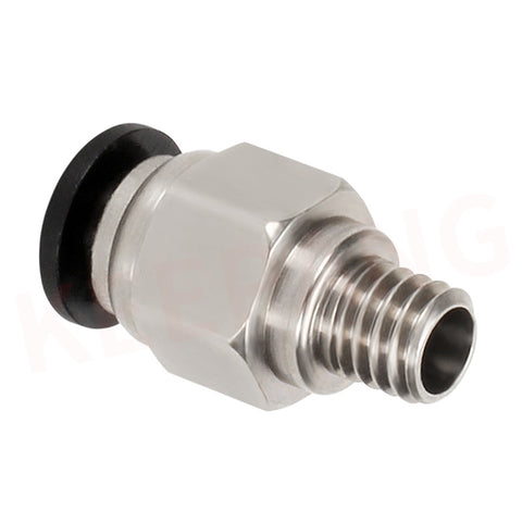 Qipang 3D Printer Accessories Pc4-m6 Straight Through Pneumatic Joint, Outer Diameter 4mm, Teflon Through Joint