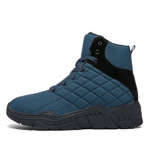 Snow Boots High Top Plus Velvet Shoes Waterproof Wear Resistant Hiking Shoes