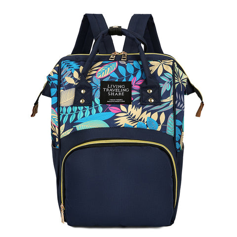 Anti-theft Printed Mommy Bag, Leisure Maternity Bag, Fashionable Maternity Bag, Multifunctional Large-capacity Backpack