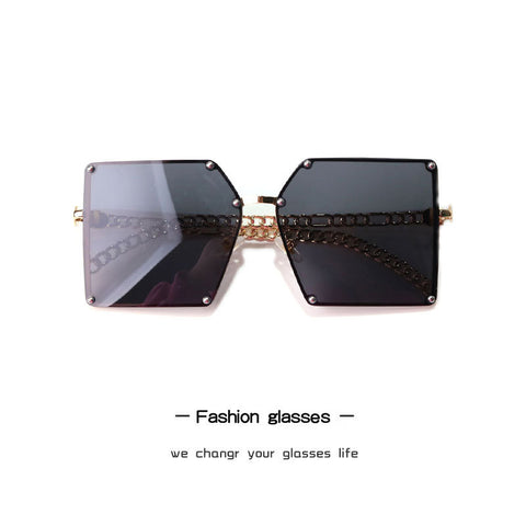 Ultraviolet-Proof Square Retro Sunglasses Glasses