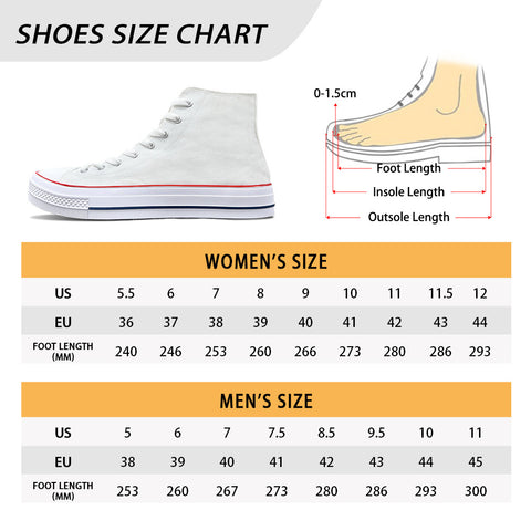 Sunflower Cow High-top Canvas Shoes