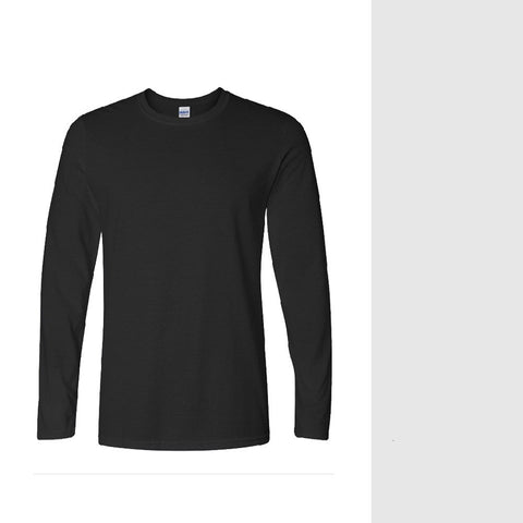 Men's long-sleeved T-shirt carded cotton t-shirt