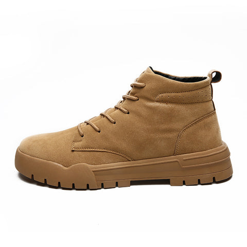 Men's solid color Martin boots