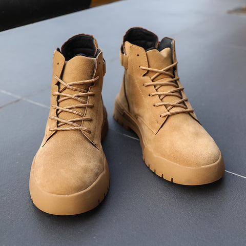 Men's solid color Martin boots