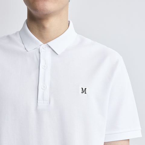 Letter Embroidered Polo Shirt Simple Lapel Men's Short Sleeve