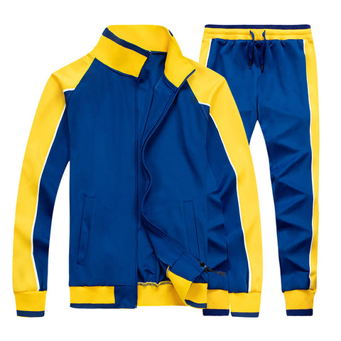 Long sleeve zipper cardigan sports suit