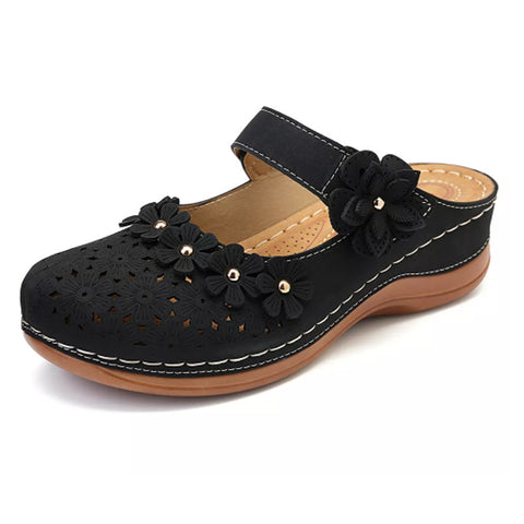 Summer Vintage flowers Wedge Women Sandals
