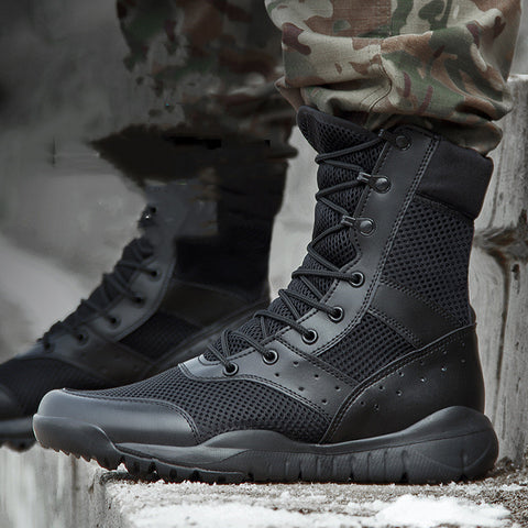 Ultralight and breathable combat boots