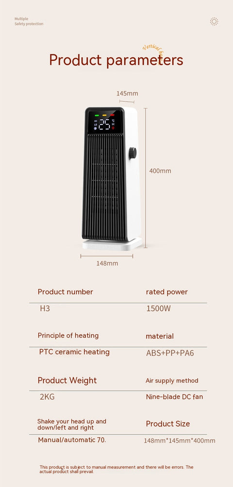Small Air Conditioner Warm Feet Warm Hand Electric