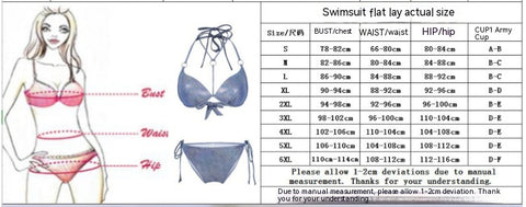 Women's Printed Split Bikini Swimsuit