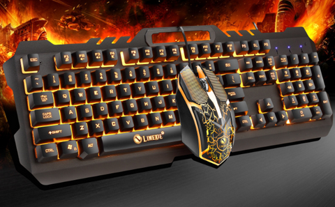 T21 backlit computer keyboard and mouse combo