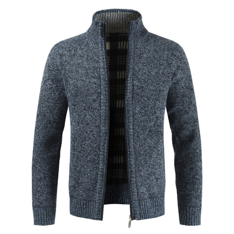 Zip-up sweater long sleeve sweater