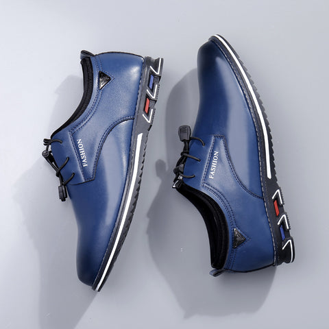 Trendy Men's Casual British Low-top Leather Shoes