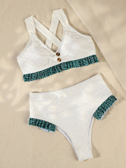 Women Floral Swimsuit Summer Bikini Set