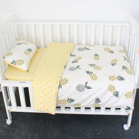 Three-piece baby bedding set