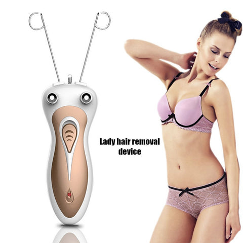 New Electric Women Epilator Me Body Face Facial Hair Remover Epilator Epilator for Lady Electric Face Cotton Thread Deflating