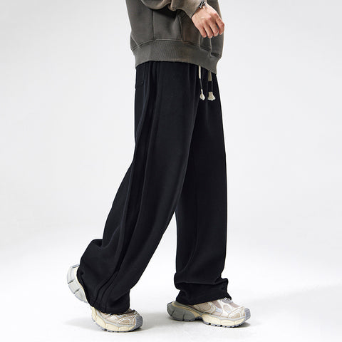 Fashion New Heavy Straight Sweatpants Men