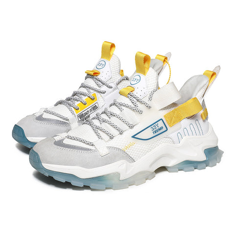 Small white shoes men's trendy shoes mesh breathable