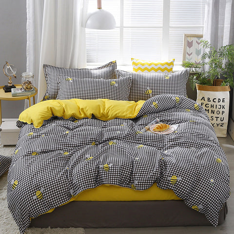 Single piece quilt cover for bedding