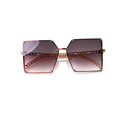 Ultraviolet-Proof Square Retro Sunglasses Glasses