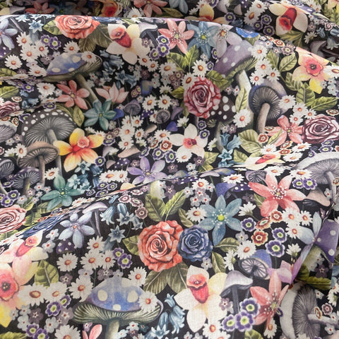Wonderful Mushroom Printed Cloth Blouse Cotton Fabric