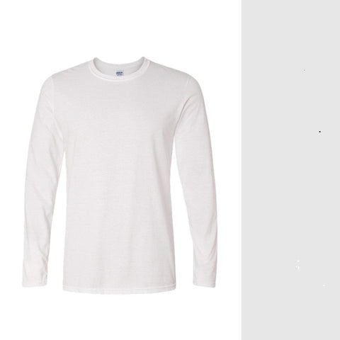 Men's long-sleeved T-shirt carded cotton t-shirt